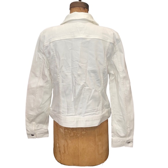 NEW J Crew white denim jacket an581, Size M NWT - Picture 3 of 8